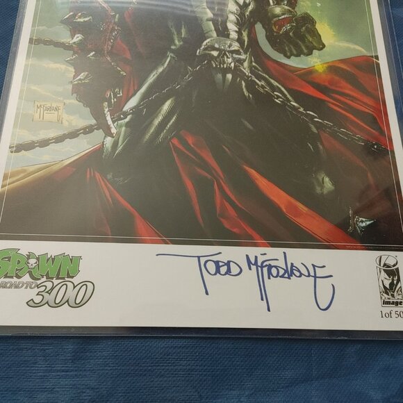 SPAWN #300 LITHOGRAPH HAND SIGNED BY TODD McFARLANE - Picture 3 of 8